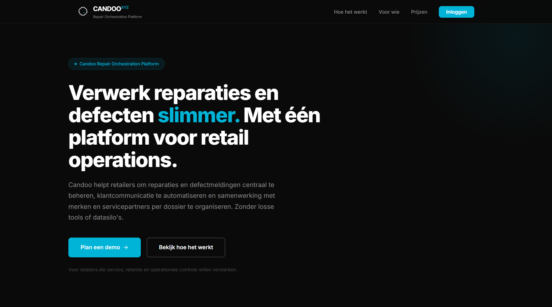Repair Process Orchestratie tool